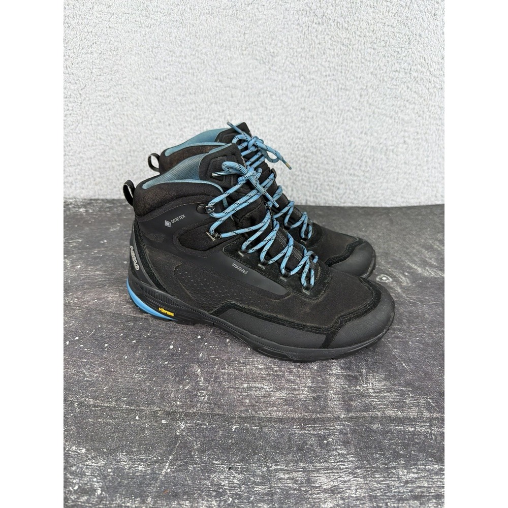 Asolo Nuuk GV ML Womens Hiking Boots Size 8 Black Blue Moon Lace Up Round Toe